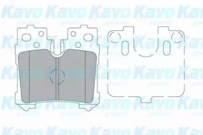 KAVO PARTS kbp9122 -  Комплект тормозных колодок, дисковый тормоз